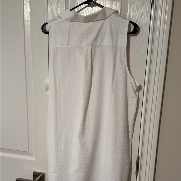 Vineyard Vines Ivory Sleeveless Blouse - Picture 4 of 4